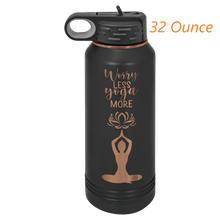 Custom Water Bottle - Black - Rose Gold Collection