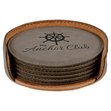Custom Coaster Set - Circle - Grey