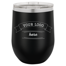 Custom Wine Tumbler - Black