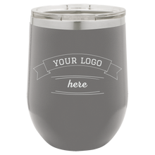 Custom Wine Tumbler - Grey